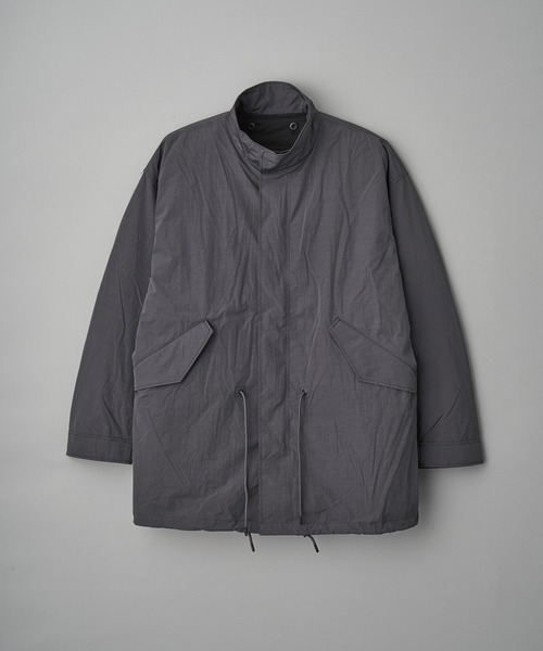 KIIT（キート）の「KIIT×WILD THINGS モッズコート  (KIL-C59-500)（ダウンジャケット/コート・メンズ・チャコール/ブラック・2/3）」の2枚目の写真