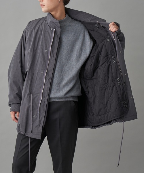 KIIT（キート）の「KIIT×WILD THINGS モッズコート  (KIL-C59-500)（ダウンジャケット/コート・メンズ・チャコール/ブラック・2/3）」の19枚目の写真