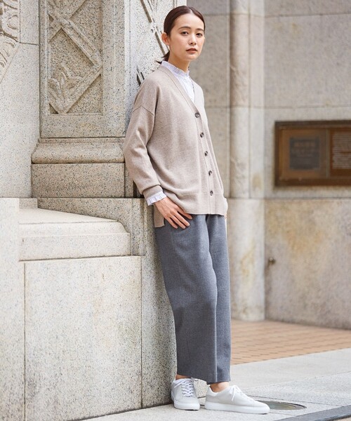 J.PRESS(ジェイプレス)の「【洗える】チェルビックチェック ストレート パンツ(その他パンツ・レディース・ブラウン系3/グレー系3・T15/T13)」の3枚目の写真