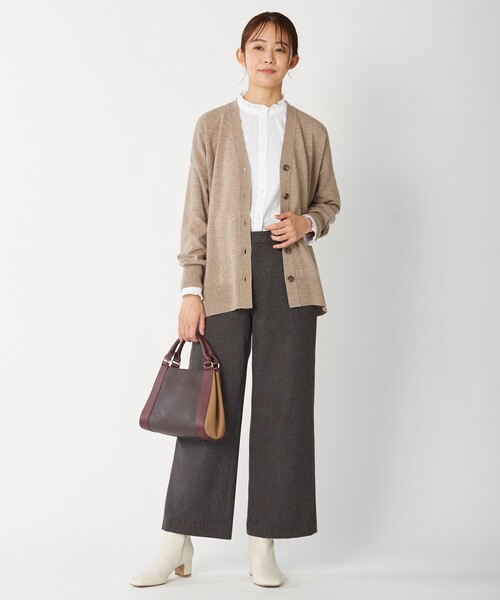J.PRESS(ジェイプレス)の「【洗える】チェルビックチェック ストレート パンツ(その他パンツ・レディース・ブラウン系3/グレー系3・T15/T13)」の6枚目の写真