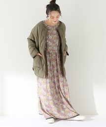 SLOBE IENA（スローブイエナ）の「Deveaux マルチフラワーキルティングワンピース【手洗い可能】◆（ワンピース）」