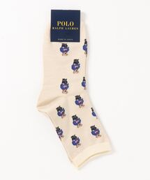 POLO RALPH LAUREN | POLO RALPH LAUREN レディース 日本製 フラッグミニベア総柄 クルーソックス 03208437(ソックス/靴下)