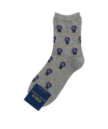 POLO RALPH LAUREN レディース フラッグミニベア総柄 クルーソックス 03208537