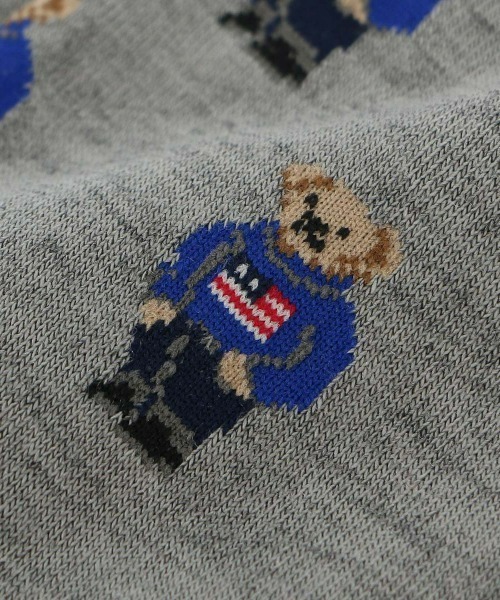 POLO RALPH LAUREN(ポロ ラルフ ローレン)の「POLO RALPH LAUREN レディース フラッグミニベア総柄 クルーソックス 03208537(ソックス/靴下・レディース・ライトグレー/ネイビー/アイボリー/パープル系その他/レッド系その他/サーモンピンク/コバルトブルー・22-24cm/23-25cm)」の8枚目の写真