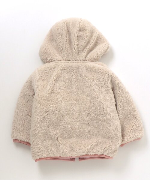 BREEZE(ブリーズ)の「中綿ボアリバーシブルブルゾン(ブルゾン・キッズ・オレンジ/カモフラージュ/エメラルド/ベージュ/ピンク・110/100/150/120/140/90/130)」の6枚目の写真