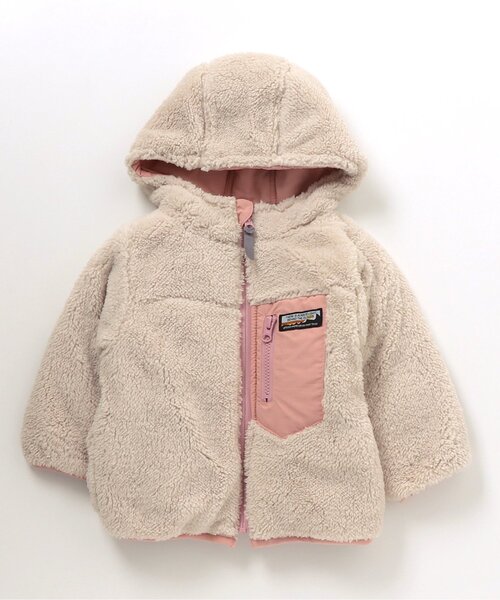 BREEZE(ブリーズ)の「中綿ボアリバーシブルブルゾン(ブルゾン・キッズ・オレンジ/カモフラージュ/エメラルド/ベージュ/ピンク・110/100/150/120/140/90/130)」の8枚目の写真