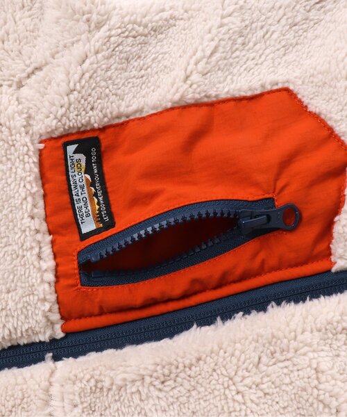 BREEZE(ブリーズ)の「中綿ボアリバーシブルブルゾン(ブルゾン・キッズ・オレンジ/カモフラージュ/エメラルド/ベージュ/ピンク・110/100/150/120/140/90/130)」の10枚目の写真