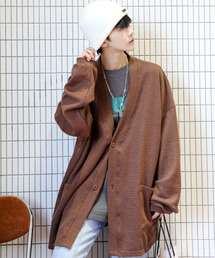 【neos -addictive design-】ビッグシルエット 2ボタン ニット カーディガン