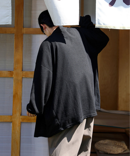 neos（ネオス）の「【neos -addictive design-】ビッグシルエット 2ボタン ニット カーディガン（カーディガン/ボレロ・メンズ・ブラック/ブラウン/ブルー/グリーン・MEDIUM/LARGE）」の16枚目の写真