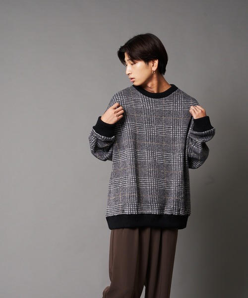 UNIIT(ユニット)の「【UNIIT/ユニット】カルゼニットフリースルーズクルーネック(スウェット・メンズ・ホワイト/チャコールグレー/ブラック/ベージュ/杢グレー・SMALL/MEDIUM/LARGE)」の1枚目の写真