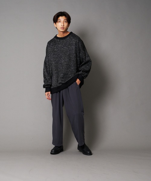 UNIIT(ユニット)の「【UNIIT/ユニット】カルゼニットフリースルーズクルーネック(スウェット・メンズ・ホワイト/チャコールグレー/ブラック/ベージュ/杢グレー・SMALL/MEDIUM/LARGE)」の21枚目の写真