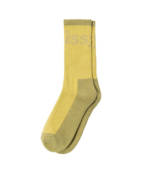 STUSSY(ステューシー)の「Logo Jacquard Trail Socks(ソックス/靴下・メンズ・パープル/ブラウン/ブルー/マスタード・FREE)」の4枚目の写真
