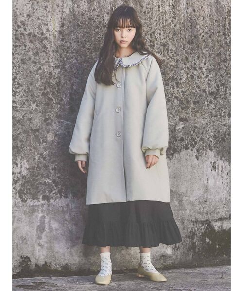 merry jenny（メリージェニー）の「ベロアフリルカラーコート（その他