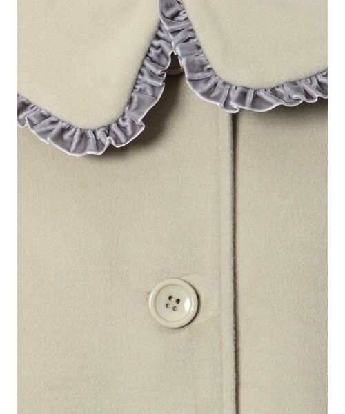 merry jenny（メリージェニー）の「ベロアフリルカラーコート（その他アウター・レディース・ブラック/ベージュ・FREE）」の17枚目の写真