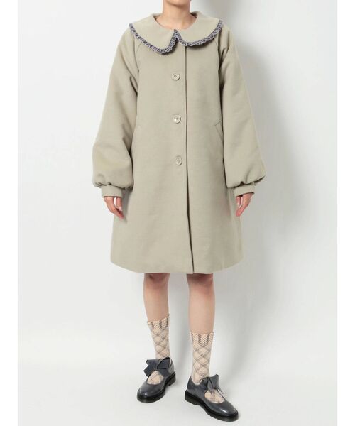 merry jenny（メリージェニー）の「ベロアフリルカラーコート（その他アウター・レディース・ブラック/ベージュ・FREE）」の20枚目の写真