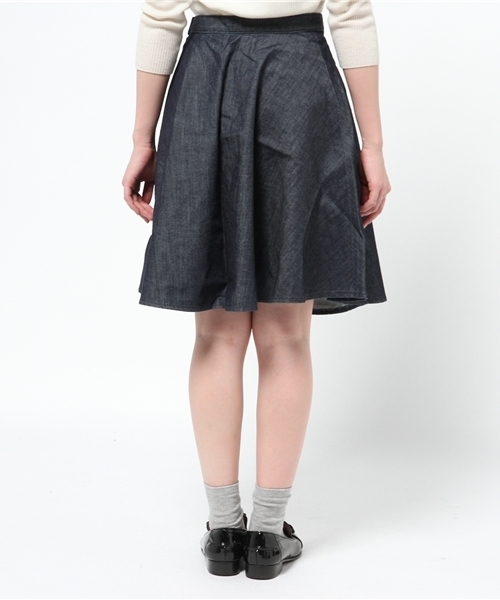 リス クロース デニムフレアースカート デニムスカート Haco ハコ のファッション スカート セール