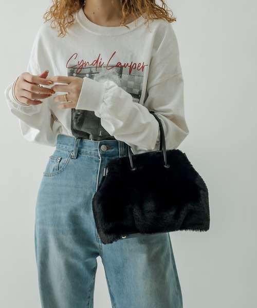 mystic(ミスティック)の「フェイクファーがま口BAG(ショルダーバッグ・レディース・ブラック/ブラウン・ONE SIZE)」の18枚目の写真
