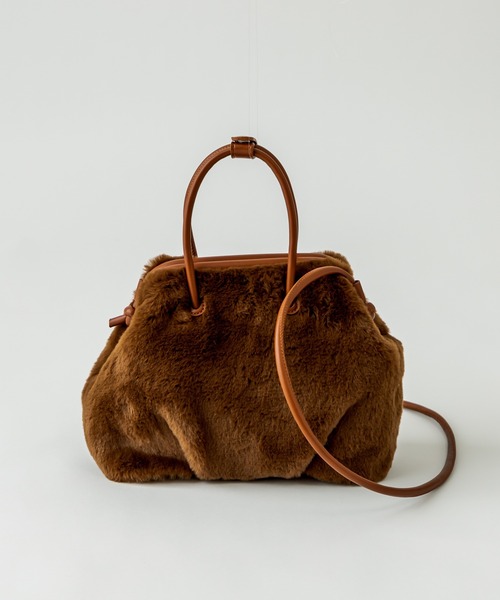 mystic(ミスティック)の「フェイクファーがま口BAG(ショルダーバッグ・レディース・ブラック/ブラウン・ONE SIZE)」の21枚目の写真