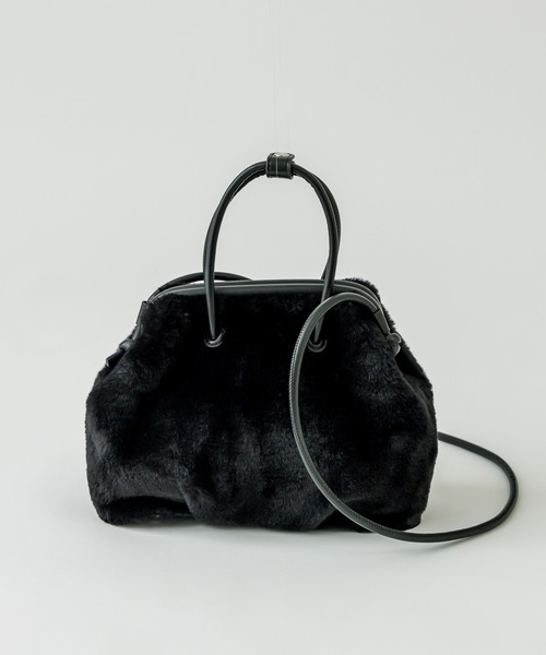 mystic(ミスティック)の「フェイクファーがま口BAG(ショルダーバッグ・レディース・ブラック/ブラウン・ONE SIZE)」の20枚目の写真