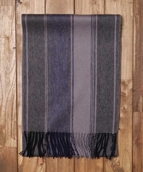 ARCHIVER（アーカイバ）の「【Gl】ウールマフラー（マフラー・レディース・パープル/グレー/グリーン/グレー系その他・FREE）」の2枚目の写真