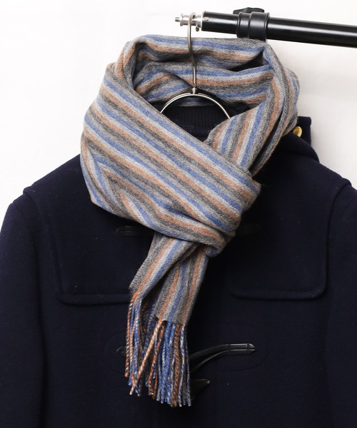 ARCHIVER（アーカイバ）の「【Gl】ウールマフラー（マフラー・レディース・パープル/グレー/グリーン/グレー系その他・FREE）」の5枚目の写真