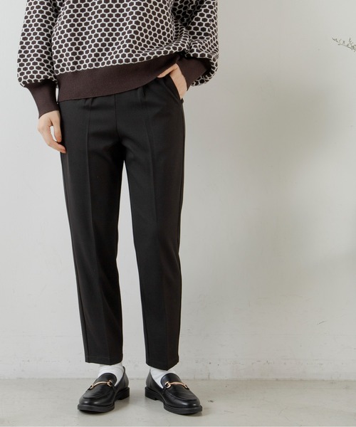 ANGIE（アンジー）の「センタープレススラックスタックパンツ（スラックス・レディース・ピンク/グリーン/ブラック/アイボリー・MEDIUM/LARGE/SMALL）」の3枚目の写真