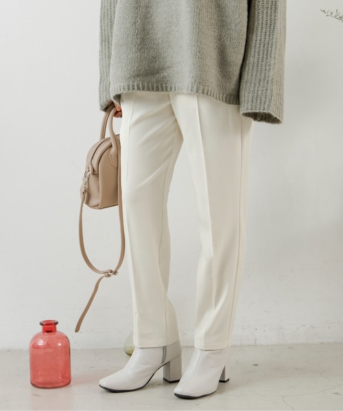 ANGIE（アンジー）の「センタープレススラックスタックパンツ（スラックス・レディース・ピンク/グリーン/ブラック/アイボリー・MEDIUM/LARGE/SMALL）」の18枚目の写真