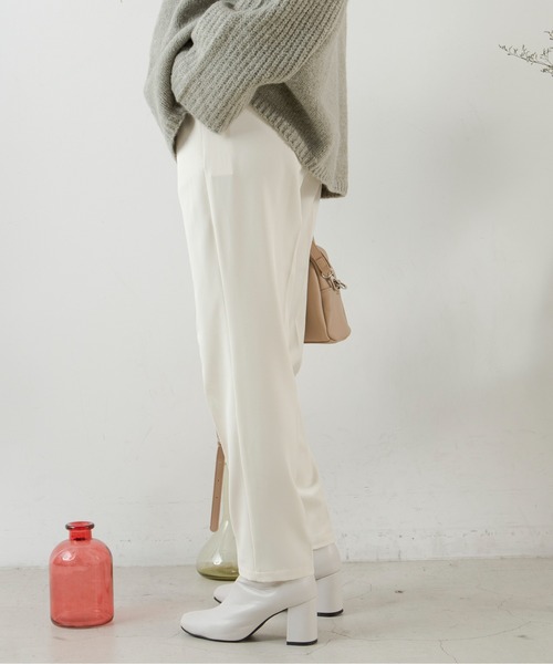 ANGIE（アンジー）の「センタープレススラックスタックパンツ（スラックス・レディース・ピンク/グリーン/ブラック/アイボリー・MEDIUM/LARGE/SMALL）」の19枚目の写真