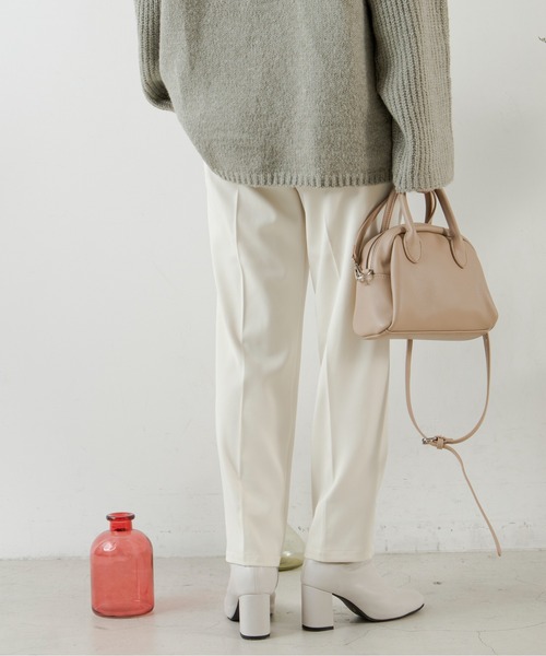 ANGIE（アンジー）の「センタープレススラックスタックパンツ（スラックス・レディース・ピンク/グリーン/ブラック/アイボリー・MEDIUM/LARGE/SMALL）」の20枚目の写真