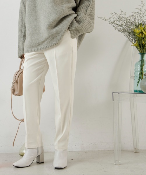 ANGIE（アンジー）の「センタープレススラックスタックパンツ（スラックス・レディース・ピンク/グリーン/ブラック/アイボリー・MEDIUM/LARGE/SMALL）」の21枚目の写真