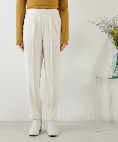 ANGIE（アンジー）の「センタープレススラックスタックパンツ（スラックス・レディース・ピンク/グリーン/ブラック/アイボリー・MEDIUM/LARGE/SMALL）」の22枚目の写真