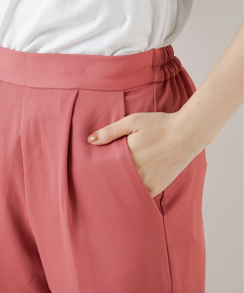 ANGIE（アンジー）の「センタープレススラックスタックパンツ（スラックス・レディース・ピンク/グリーン/ブラック/アイボリー・MEDIUM/LARGE/SMALL）」の11枚目の写真