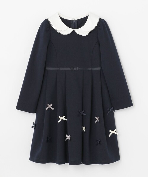 ANY(エニィ)の「衿付きワンピース(ドレス・キッズ・ライトグレー系/ネイビー系・110/120/130)」の4枚目の写真
