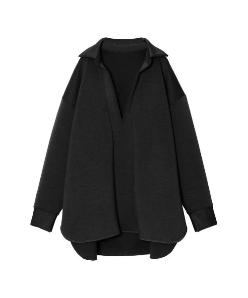 Re:EDIT（リエディ）の「[イージーケア]ダンボールオーバーサイズスキッパーシャツ（シャツ/ブラウス・レディース・ブラック/アイボリー/キャメル/ブルー/モカ・MEDIUM/LARGE）」の21枚目の写真