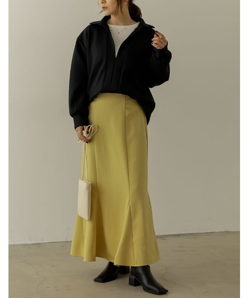 Re:EDIT（リエディ）の「[イージーケア]ダンボールオーバーサイズスキッパーシャツ（シャツ/ブラウス・レディース・ブラック/アイボリー/キャメル/ブルー/モカ・MEDIUM/LARGE）」の8枚目の写真