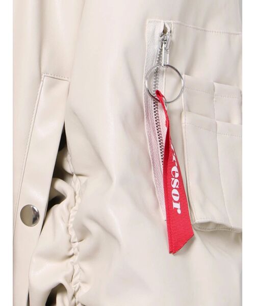 jouetie(ジュエティ)の「ルーズMA-1(MA-1・レディース・アイボリー/ブラック・MEDIUM)」の20枚目の写真