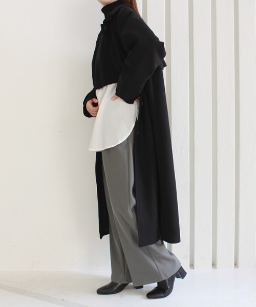 MODE ROBE（モードローブ）の「センタープレスワイドパンツ（その他パンツ・レディース・グレー系/ブラック/ベージュ・FREE）」の17枚目の写真