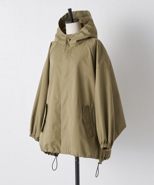 BEARDSLEY（ビアズリー）の「経年美化する素材 ドルマンマウンテンパーカー（マウンテンパーカー・レディース・カーキ/ブラック・0/1）」の21枚目の写真