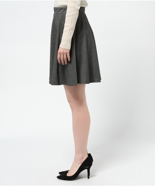 mystic（ミスティック）の「起毛スムースフレアスカート（スカート・レディース・ネイビー/チャコールグレー/ブラック/ボルドー・ﾌﾘ-）」の6枚目の写真