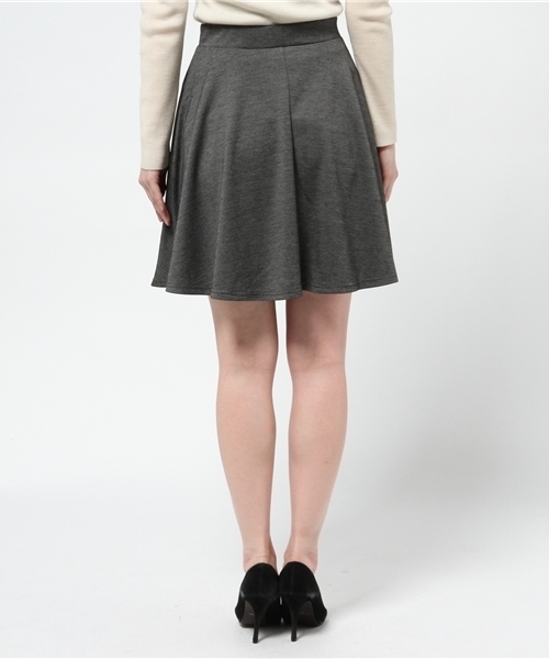 mystic（ミスティック）の「起毛スムースフレアスカート（スカート・レディース・ネイビー/チャコールグレー/ブラック/ボルドー・ﾌﾘ-）」の7枚目の写真