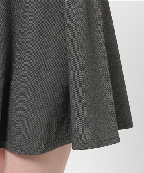 mystic（ミスティック）の「起毛スムースフレアスカート（スカート・レディース・ネイビー/チャコールグレー/ブラック/ボルドー・ﾌﾘ-）」の9枚目の写真