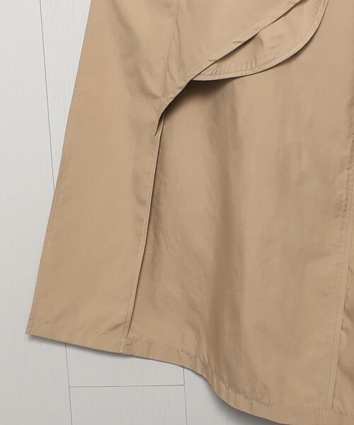 H BEAUTY&YOUTH UNITED ARROWS(エイチビューティーアンドユースユナイテッドアローズ)の「<H>OLMETEX TAFFETA SOUTIEN COLLAR COAT/コート(ステンカラーコート・レディース・ベージュ/ダークグレー・S/M)」の7枚目の写真