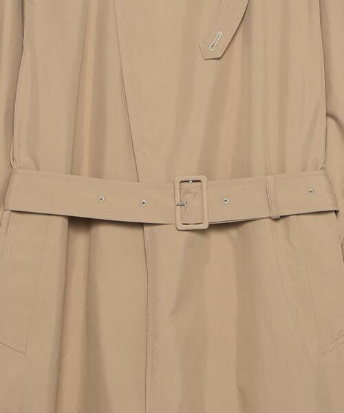 H BEAUTY&YOUTH UNITED ARROWS(エイチビューティーアンドユースユナイテッドアローズ)の「<H>OLMETEX TAFFETA SOUTIEN COLLAR COAT/コート(ステンカラーコート・レディース・ベージュ/ダークグレー・S/M)」の8枚目の写真