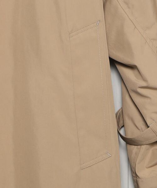 H BEAUTY&YOUTH UNITED ARROWS(エイチビューティーアンドユースユナイテッドアローズ)の「<H>OLMETEX TAFFETA SOUTIEN COLLAR COAT/コート(ステンカラーコート・レディース・ベージュ/ダークグレー・S/M)」の9枚目の写真