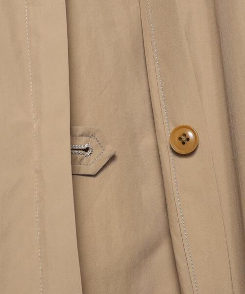 H BEAUTY&YOUTH UNITED ARROWS(エイチビューティーアンドユースユナイテッドアローズ)の「<H>OLMETEX TAFFETA SOUTIEN COLLAR COAT/コート(ステンカラーコート・レディース・ベージュ/ダークグレー・S/M)」の10枚目の写真