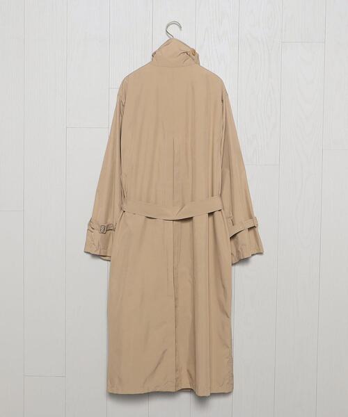 H BEAUTY&YOUTH UNITED ARROWS(エイチビューティーアンドユースユナイテッドアローズ)の「<H>OLMETEX TAFFETA SOUTIEN COLLAR COAT/コート(ステンカラーコート・レディース・ベージュ/ダークグレー・S/M)」の13枚目の写真