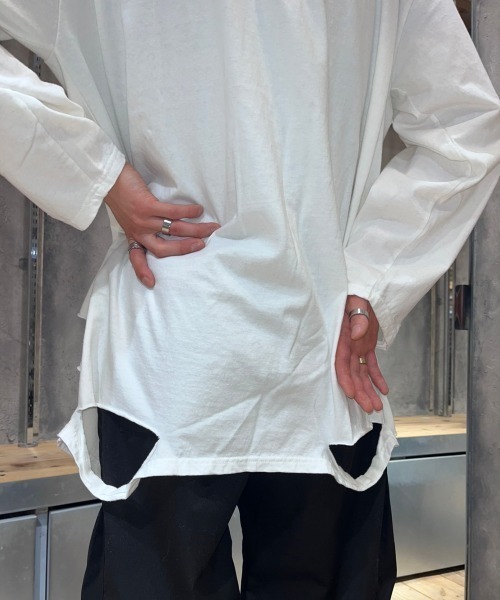 XU(エックスユー)の「【XU/エックスユー】damage long sleeve tee/ダメージロンティ ダメージ ビッグロンティ 長袖Tシャツ(Tシャツ/カットソー・メンズ・ホワイト/グレー/ブラック・ONE SIZE)」の17枚目の写真