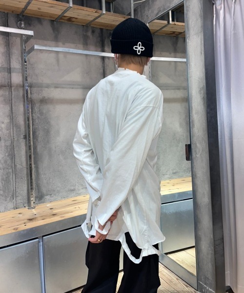 XU(エックスユー)の「【XU/エックスユー】damage long sleeve tee/ダメージロンティ ダメージ ビッグロンティ 長袖Tシャツ(Tシャツ/カットソー・メンズ・ホワイト/グレー/ブラック・ONE SIZE)」の15枚目の写真
