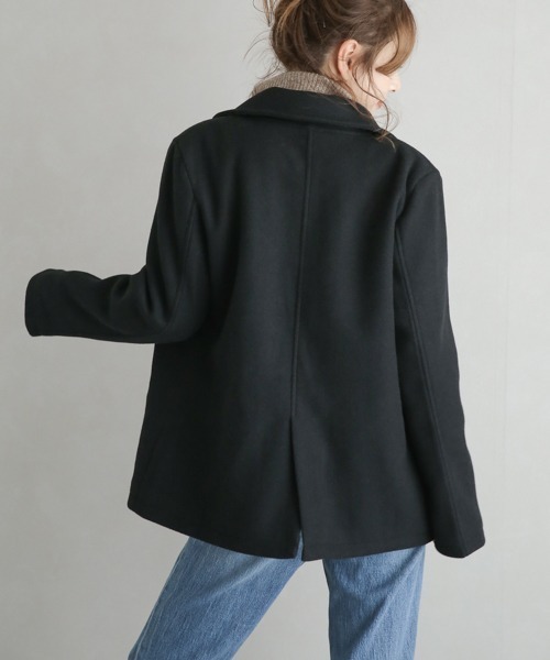 セール】2wayデザインショートコート（ピーコート）｜La-gemme