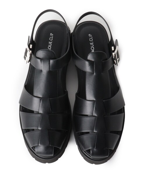 OPAQUE.CLIP(オペークドットクリップ)の「◆厚底トラックソールグルカサンダル(サンダル・レディース・ブラック・02/03)」の16枚目の写真